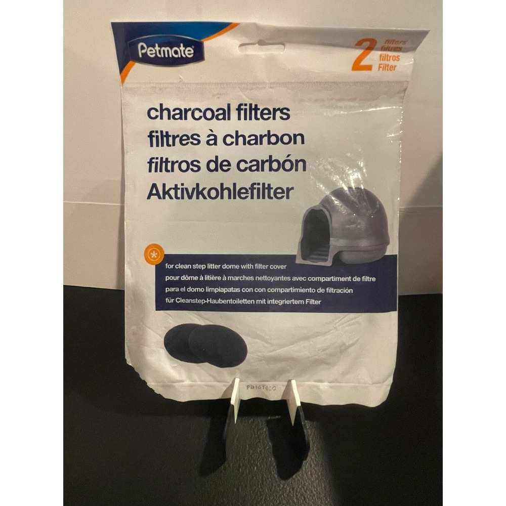 Petmate Charcoal Filters 2pk Clean Step Littler Dome w/Filter Cover